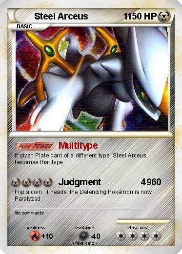 Pokémon Steel Arceus 1 1 - Multitype - My Pokemon Card