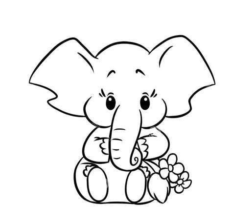 Elephant Coloring Pages Free Printable