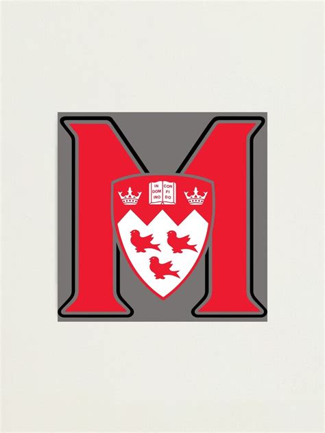 "McGill Red Logo" Photographic Print for Sale by VivoPens | Redbubble