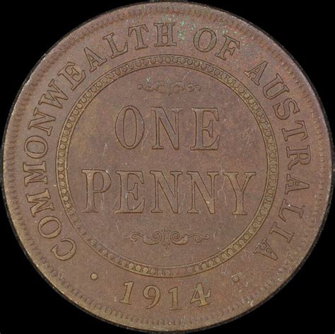 1914 Penny about Unc | Sterling & Currency