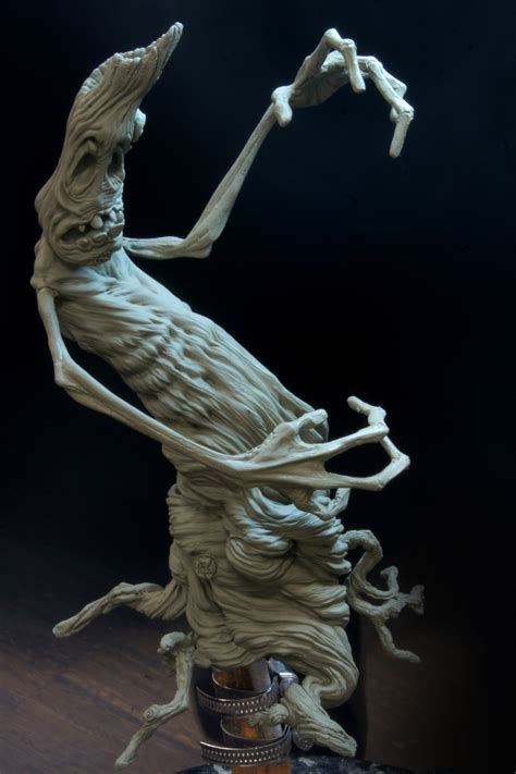 ArtStation - tree-ghost sculpture by george steiner