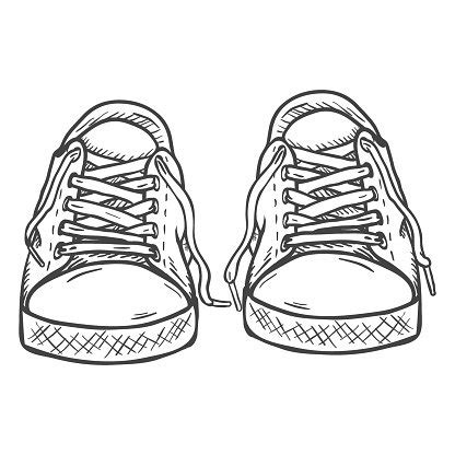 Pair Of Shoes Drawing at GetDrawings | Free download