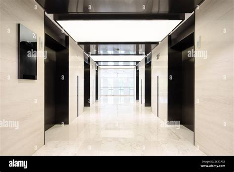 interior of modern elevator lobby Stock Photo - Alamy