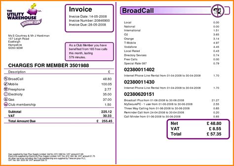 Commercial Invoice Template Ups