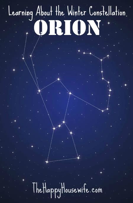 The Winter Constellation Orion - The Happy Housewife™ :: Home Schooling