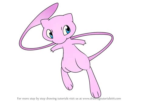 Learn How to Draw Mew from Pokemon (Pokemon) Step by Step : Drawing ...