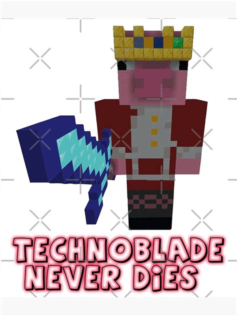 "Technoblade Never Dies" Poster by danyahmed | Redbubble