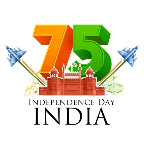 Tricolor for 75th Independence Day of India on 15th August 3212274 Vector Art at Vecteezy