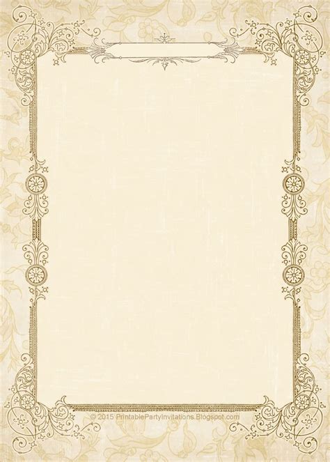 FREE Printable Vintage Wedding Invitations | Vintage wedding invitations templates, Vintage ...