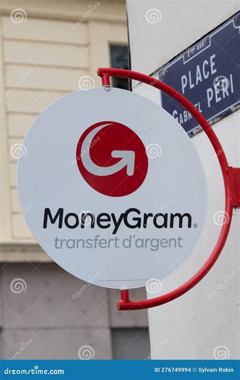 MoneyGram Sign Text and Brand Logo Front Entrance Agency Shop Ice Currency Exchange Editorial ...