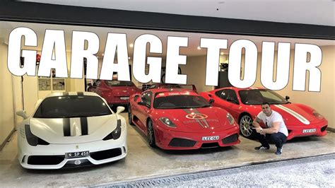 My Personal Supercar Garage Tour - 1 of 3 - Ferrari Collection - YouTube