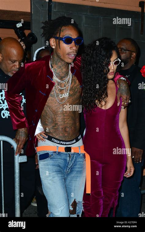 Wiz Khalifa and girlfriend Izabela Guedes leaving Warwick Night Club in ...