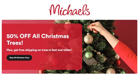 Michaels | 50% Off Christmas Trees + Free Shipping :: Southern Savers