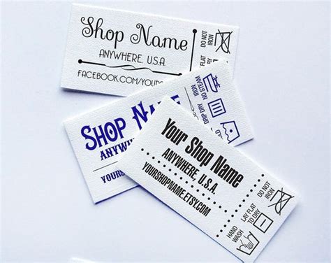 Custom Fabric Labels Laundry Care Added 72 by MadMadGraphics