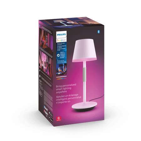 Philips Hue 1 Pack Go Portable Table Lamp White Color Ambiance Compatible Alexa Apple Homekit ...