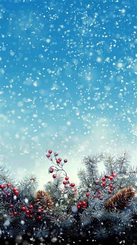 Christmas Lights Snow Wallpaper Iphone - Best Iphone Wallpaper HD