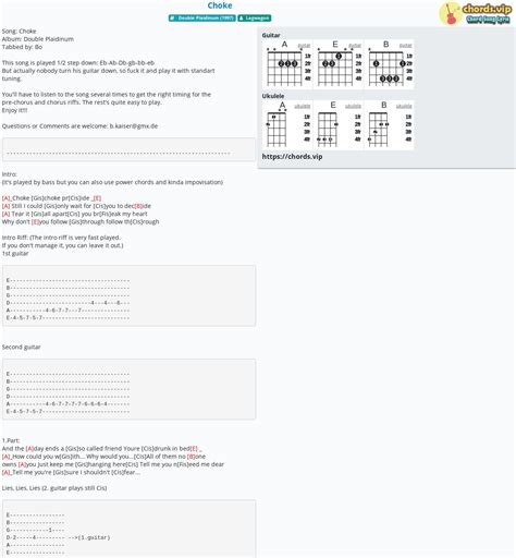 Chord: Choke - Lagwagon - tab, song lyric, sheet, guitar, ukulele | chords.vip