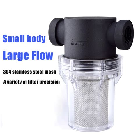 Water inlet filter plastic pipe filter tap water filter small front ...