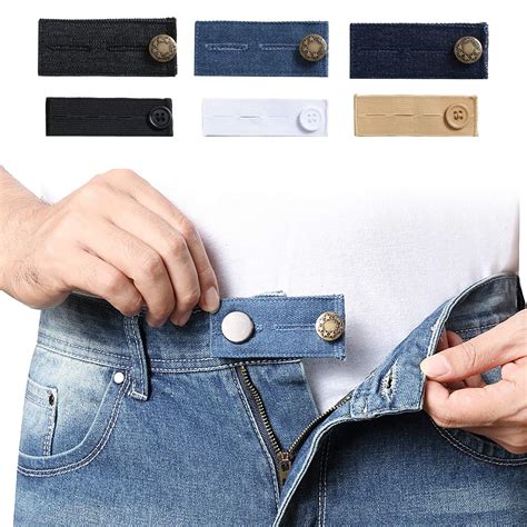 Denim Waist Extenders for Men and Women(6 Pack), Adjustable Waistband ...