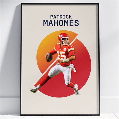 Patrick Mahomes Poster, Chiefs Football Poster