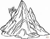 Free Coloring Pages Mountain Download Png  sketch template