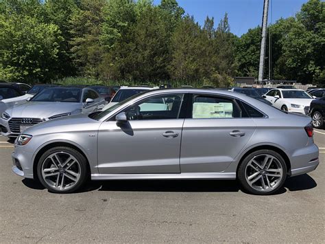 Side view of the 2018 Audi A3 in florett silver metallic. Vehicle ...