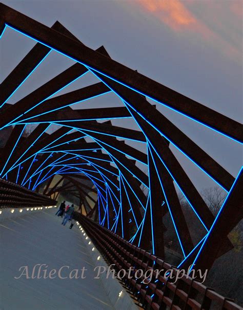 AllieCat Photography: High Trestle Trail Bridge at Night