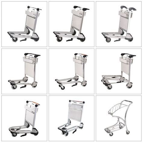 China Airport Push Baggage Trolley Cart Suppliers & Manufacturers ...