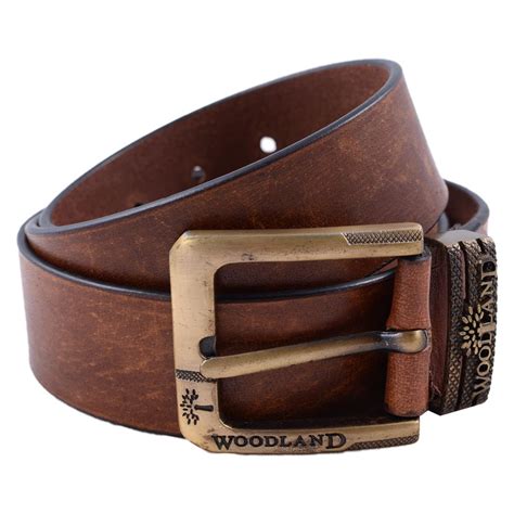 Woodland Brown Leather Casual Belt - Pack of 1 - Buy Woodland Brown Leather Casual Belt - Pack ...