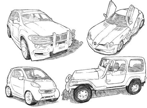 Car Drawing Techniques on Behance