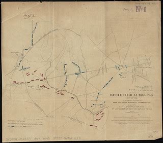Plan of the battle field at Bull Run, July 21st 1861 : to … | Flickr