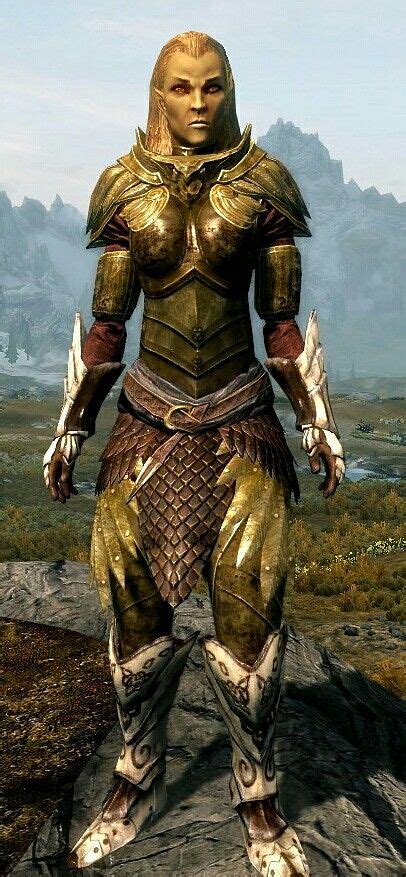 "Pure Elf" by Lady Zafara Gilded Elven Armor Ancient Falmer Boots and ...