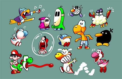 Yoshi's Island Sprites - brownelectric