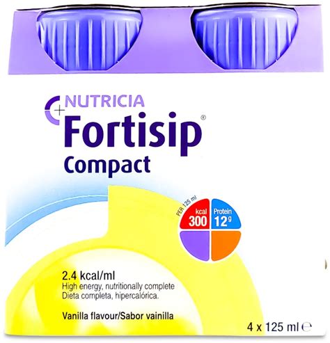 Nutricia Fortisip Compact Vanilla 4 x 125ml | medino