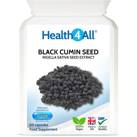 Black Cumin Seed 500mg Capsules | Health4All