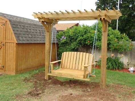 Woodwork Pergola Swing Plans PDF Plans | Pergola swing, Pergola, Backyard swings