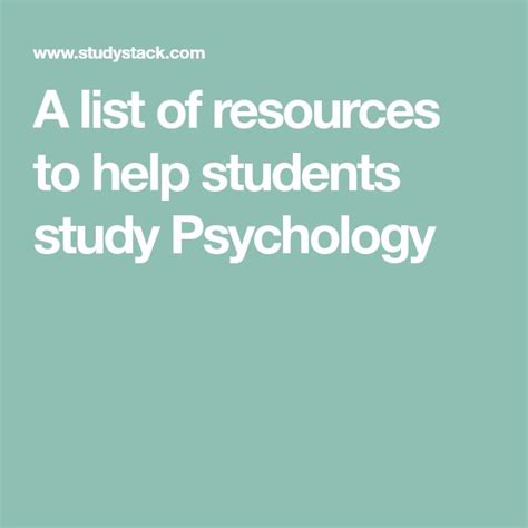 Free Psychology Flashcards | Teaching psychology, Psychology ...