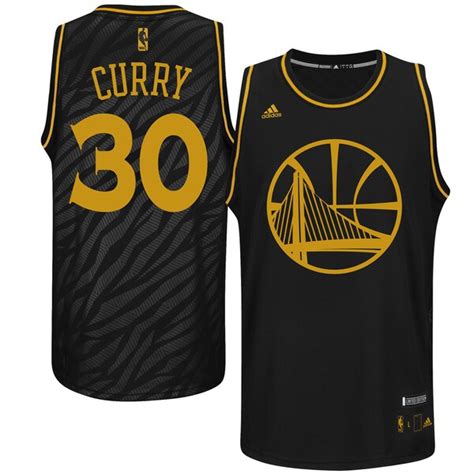 Mens Golden State Warriors Stephen Curry adidas Black Precious Metals Fashion Swingman Jersey ...