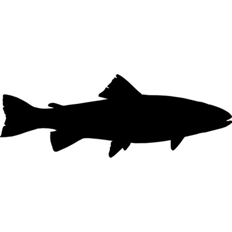 Trout Silhouette - ClipArt Best