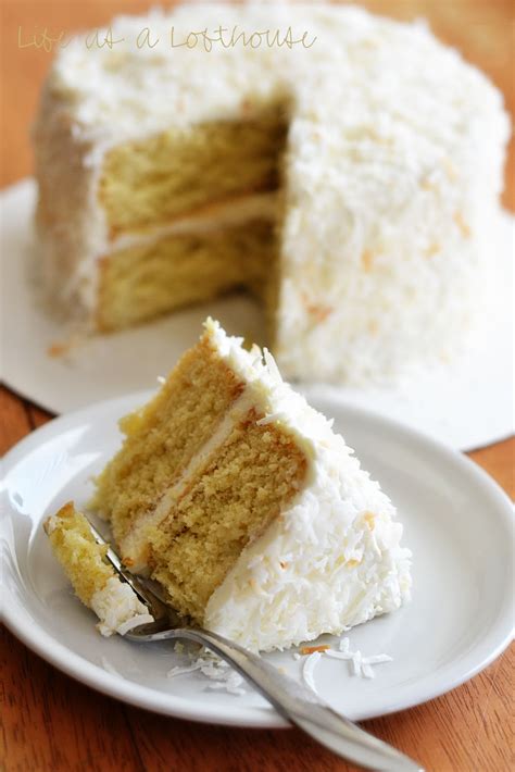 Coconut Cream Cake with Cream Cheese Frosting