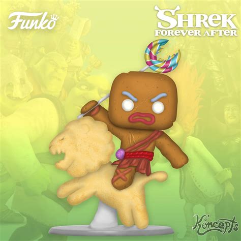 Funko Pop! Concept: Warrior Gingy on Lion (Shrek Forever After) | Funko ...