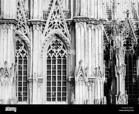 Cologne cathedral in Cologne, Germany, European window pattern Stock Photo - Alamy