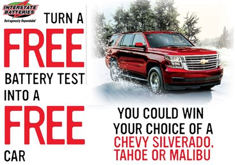 The Free Test, Free Car Sweepstakes: Win your choice of Chevy Car! | SweepstakesBible