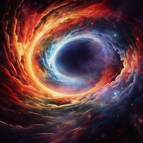 Premium AI Image | Captivating Black Hole Event Horizon