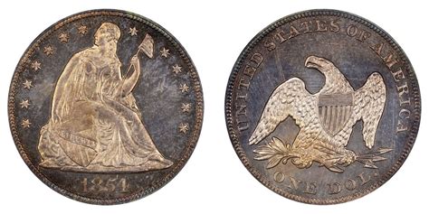 1854 Seated Liberty Silver Dollars: Value and Prices