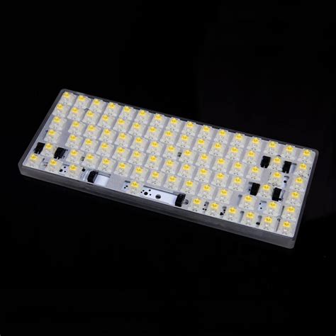 Custom 75% Keyboard Kit with Acrylic Case and RGB Underglow | Flashquark Mechanical Keyboard Store