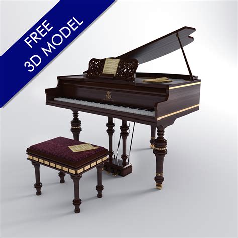 Free 3D model -Stainway & Sons Piano on Behance