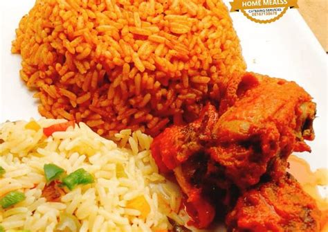 Party Jollof rice and fried rice Recipe by Homemealss Catering Services ...