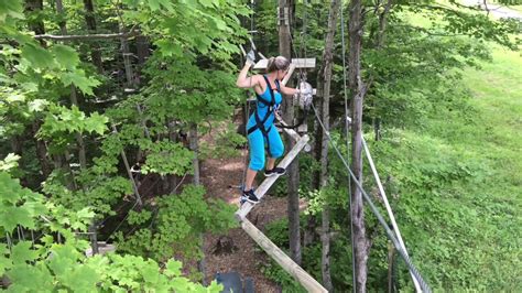 Then Aerial Adventure Park at Bromley, Vermont Summer Adventure - YouTube