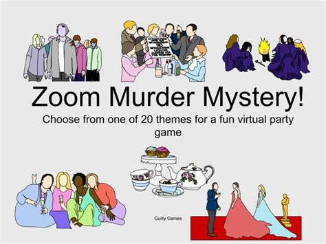 Virtual Murder Mystery Party Game Zoom Party Game for 5-15 | Etsy